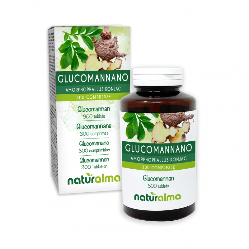 Glucomannano 300 compresse (150 g) - Naturalma