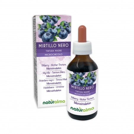 Mirtillo Nero Tintura madre 100 ml liquido analcoolico - Naturalma