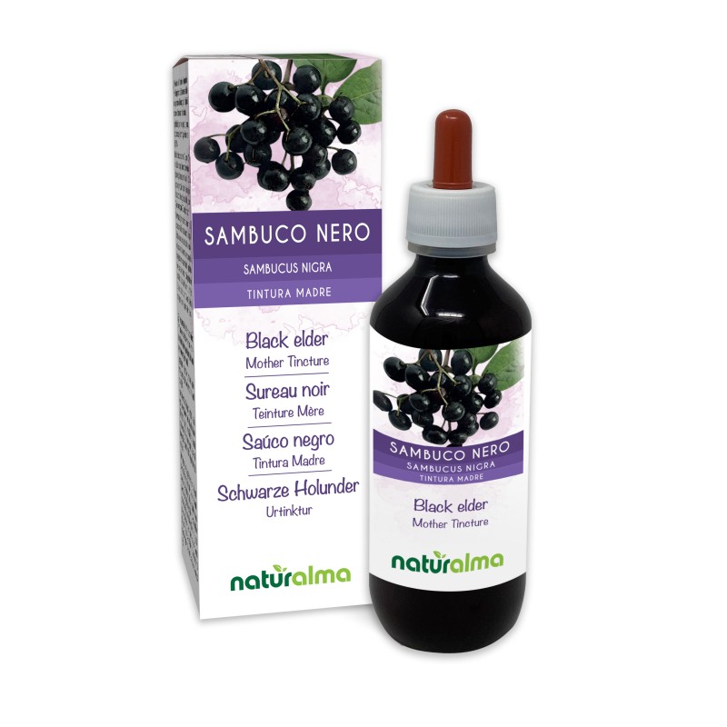 Sambuco Nero Tintura madre 200 ml liquido analcoolico - Naturalma