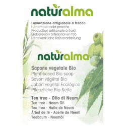 Sapone vegetale al Tea Tree e Olio di Neem BIO (100 g x 2) - Naturalma