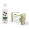 Hand sanitising gel with tea tree oil (100 ml) + Organic tea tree and neem oil vegetable soap (100 g) - Naturalma