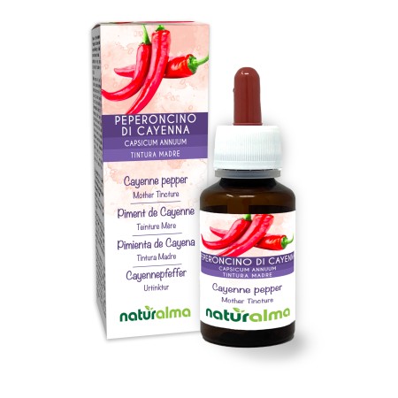 Peperoncino di Cayenna Tintura madre 60 ml liquido analcoolico - Naturalma