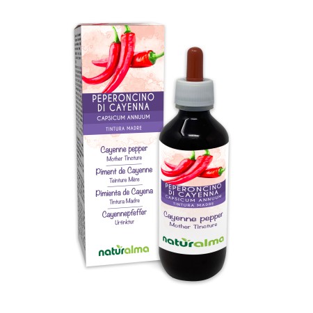 Peperoncino di Cayenna Tintura madre 200 ml liquido analcoolico - Naturalma