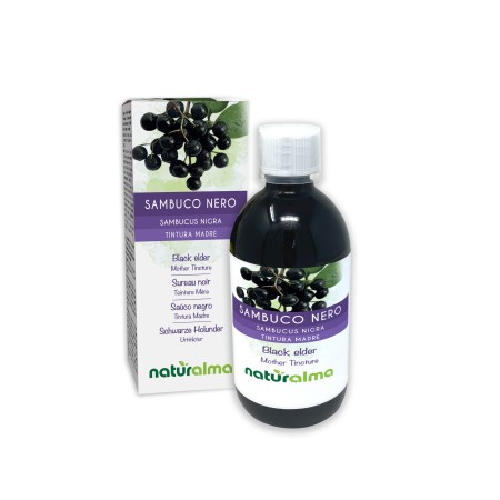 Schwarzer Holunder Urtinktur 500 ml alkoholfreie Flüssigkeit - Naturalma