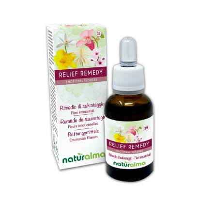 Relief Remedy o Rescue remedy Fiori emozionali o Fiori di Bach 30 ml liquido analcoolico - Naturalma