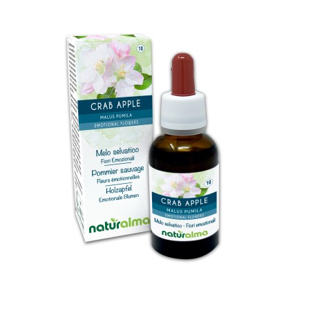 Crab Apple Fiori emozionali o Fiori di Bach 30 ml liquido alcoolico - Naturalma