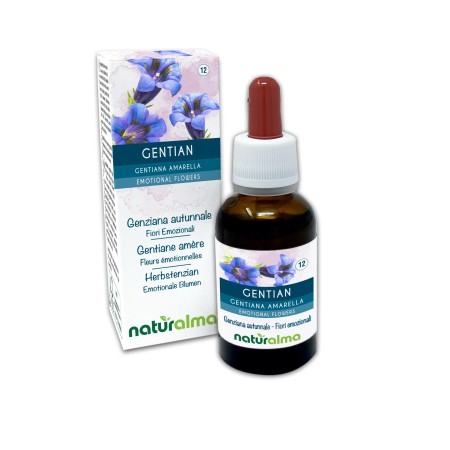 Gentian Fiori emozionali o Fiori di Bach 30 ml liquido alcoolico - Naturalma
