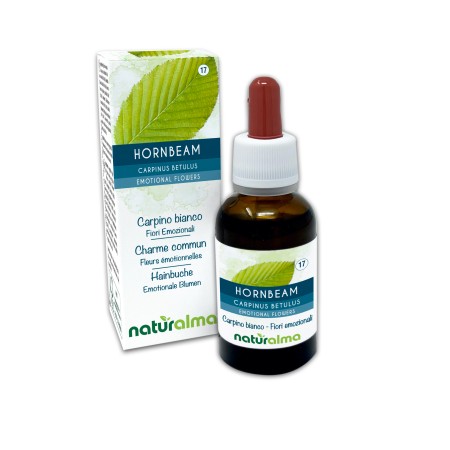 Hornbeam Fiori emozionali o Fiori di Bach 30 ml liquido alcoolico - Naturalma
