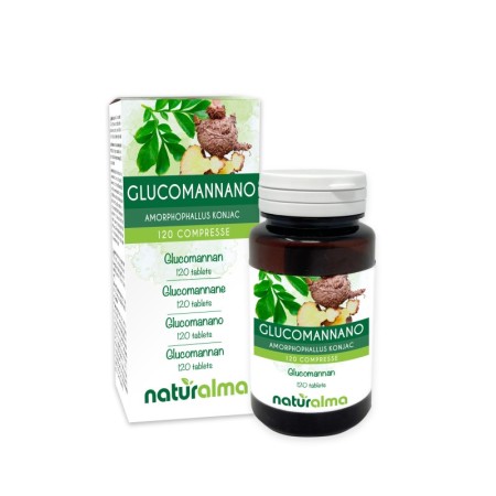 Glucomanano 120 comprimidos (60 g) - Naturalma