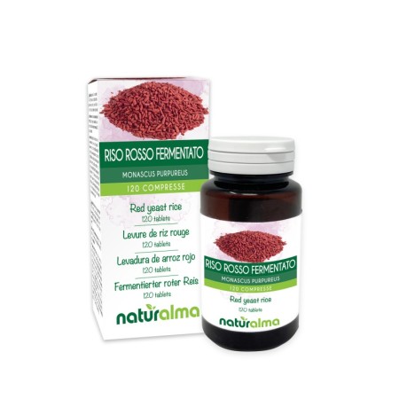 Riso rosso fermentato 120 compresse (60 g) - Naturalma