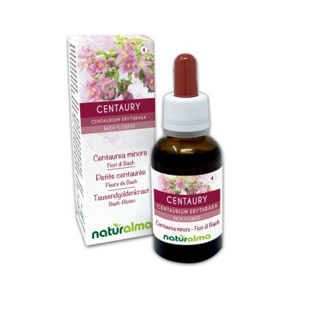 Centaury Emotional flowers or Bach flowers 30 ml alcohol-free liquid - Naturalma