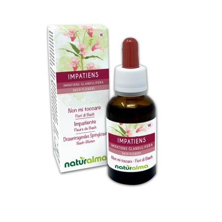 Impatiens Emotional flowers or Bach flowers 30 ml alcohol-free liquid - Naturalma