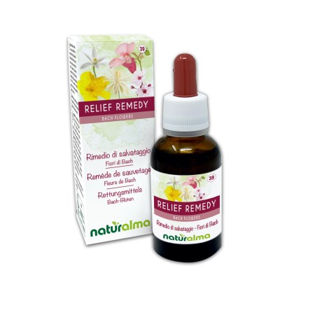Relief remedy Fleurs émotionnelles ou Fleurs de Bach 30 ml liquide sans alcool - Naturalma