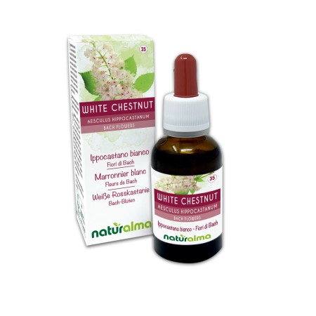 White chestnut Emotionale Blumen oder Bach-Blüten 30 ml alkoholfreie Flüssigkeit - Naturalma