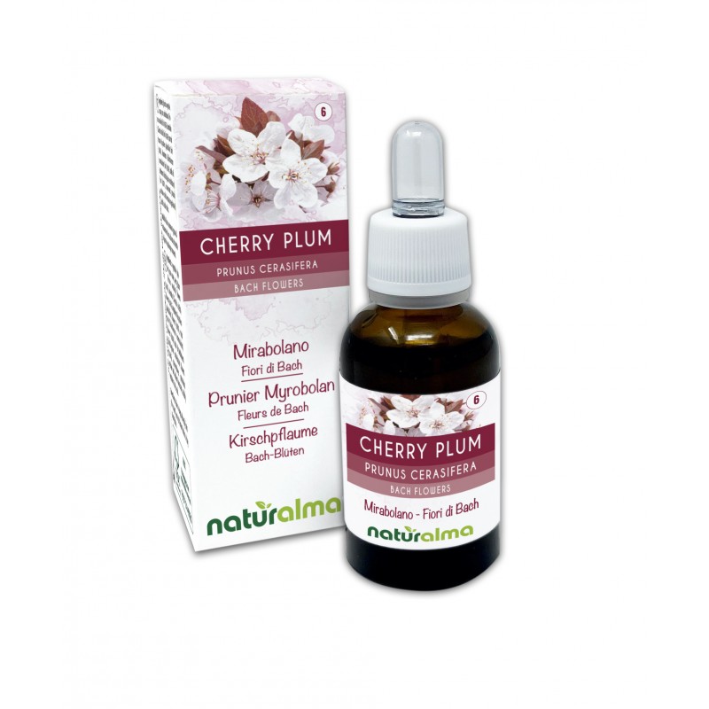 Cherry Plum Fiori di Bach 30 ml liquido analcoolico - Naturalma