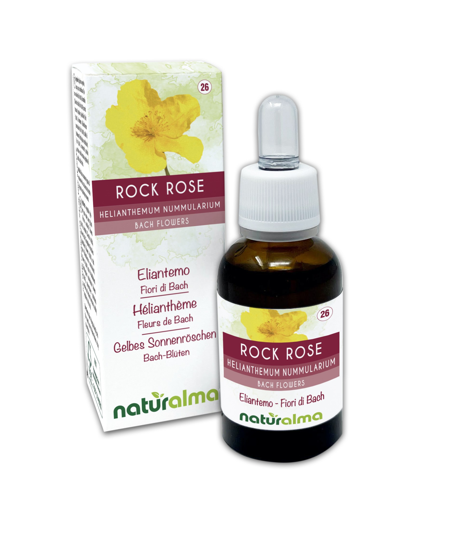 Rock Rose Fiori di Bach 30 ml liquido analcoolico - Naturalma